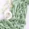 Sage Green Cheesecloth Table Runner Fall Thanksgiving Table Runner 120 inches